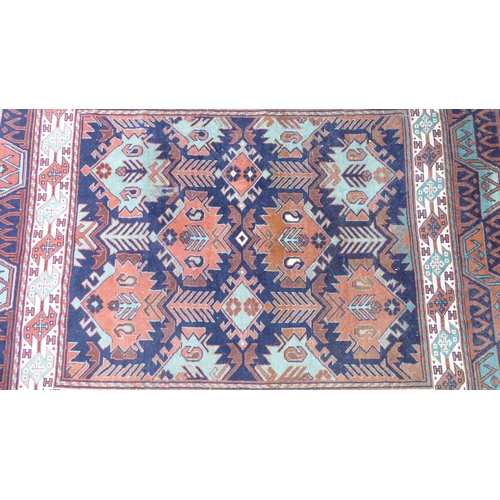 72 - An Anatolian style rug, on a multi-coloured ground  64