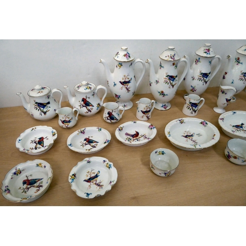 16 - Royal Doulton china Exotic Birds pattern tableware