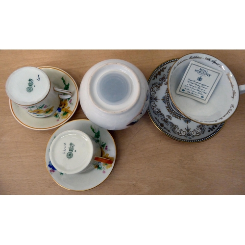 17 - Decorative ceramics: to include two Royal Crown Derby china paperweights with bronzed stoppers  2