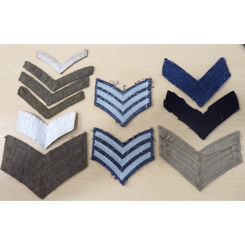 100 - British military uniform embroidered, other badges and emblems: to include RAF, Ministry of Defence ... 