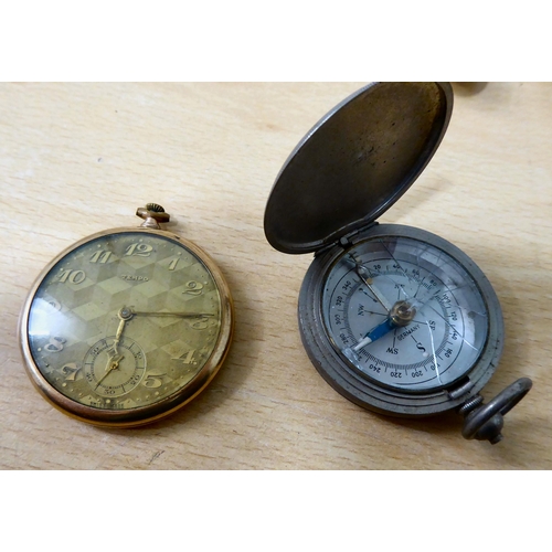 15 - Items of personal ornament: to include pocket watches; and a white metal charm bracelet 