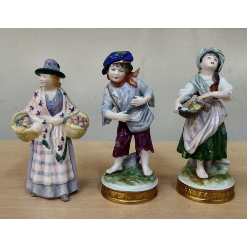 17 - Decorative ceramics: to include Royal Doulton china figures from the Miniature Series, featuring 'Th... 