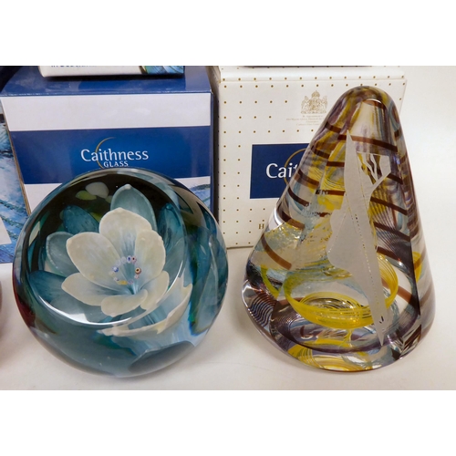 208 - Six boxed Caithness glass paperweights: to include 'Supersonic 1976'  5