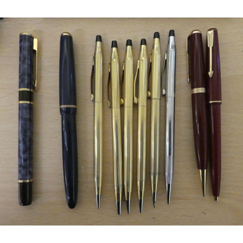 233 - Various Waterman, Parker and Cross boxes; and assorted pens, refills and nibs