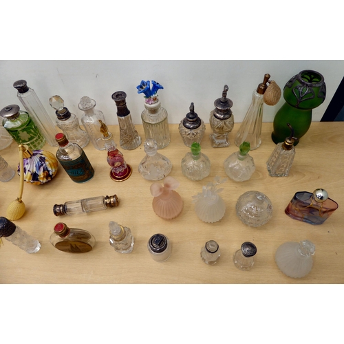 34 - Scent bottles and collectables, mainly glass, some with silver mounts  mixed marks 