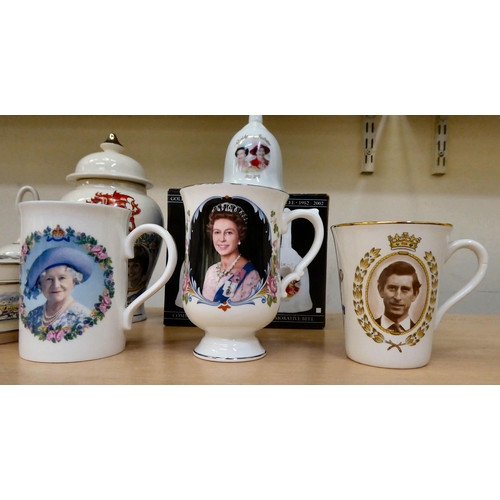 37 - Ceramics and collectables: to include Royal commemorative china bells 