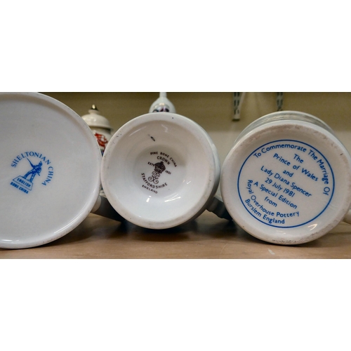 37 - Ceramics and collectables: to include Royal commemorative china bells 