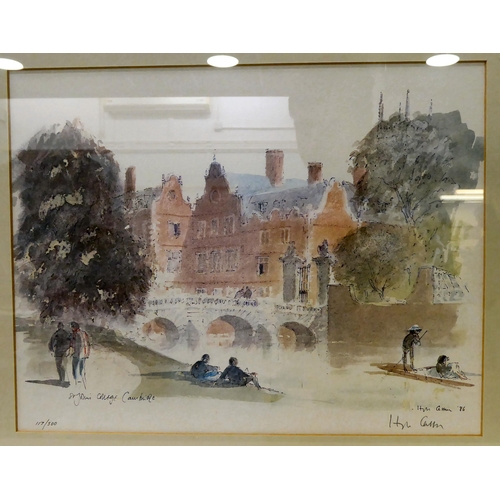 43 - After Hugh Casson - 'St. Johns Collage Cambridge'  Limited Edition 117/500 print  bears a ... 