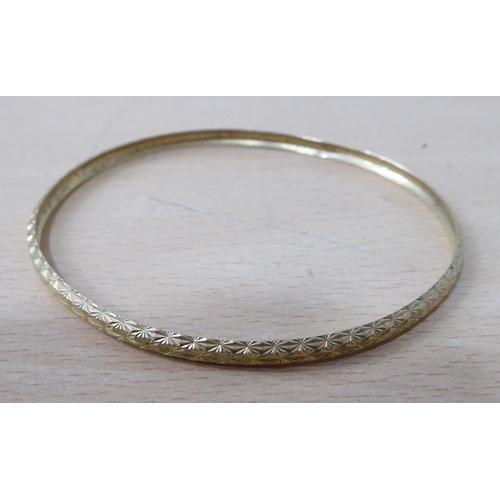 5 - Three 9ct gold fixed bangles  (gross weight 10grms)