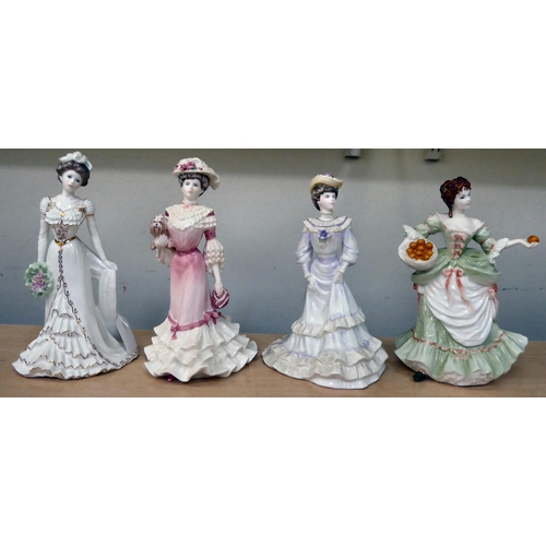 58 - Seven Coalport china figures: to include 'Eugenie' from the Golden Ages series  Limited Edition... 