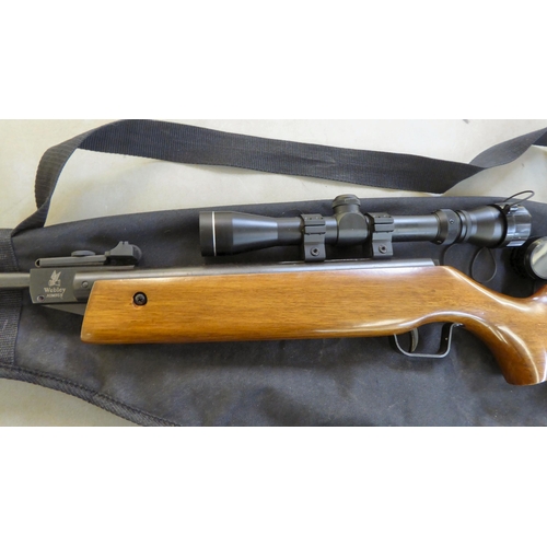 63 - A Webley Nimbus 1.77 air rifle with a sight