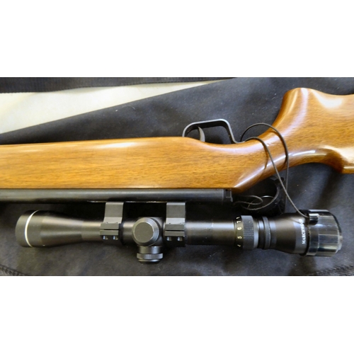 63 - A Webley Nimbus 1.77 air rifle with a sight