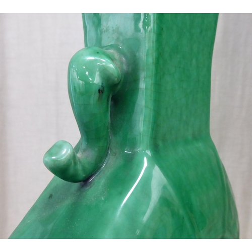 67 - An early 20thC Chinese green crackle glazed china vase  12