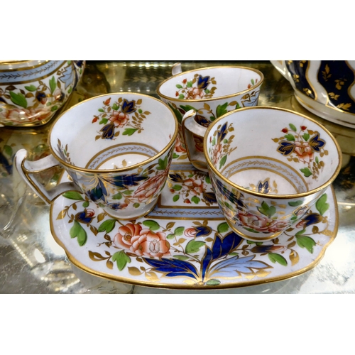 72 - Mainly late 18th and 19thC English porcelain teaware