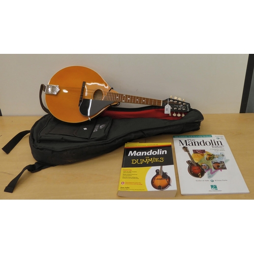 93 - A Kentucky eight string KM-272 mandolin  cased 