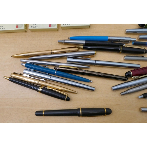 99 - Pens, nibs and re-fills: to include examples by Jinhao, Parker and Waterman 