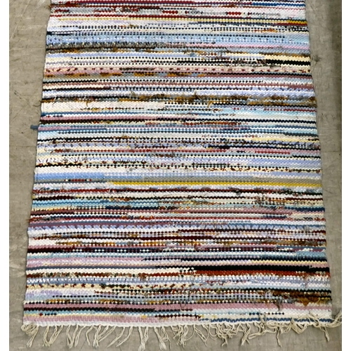 13 - A Swedish style Chardin rug, decorated with bands of colour  34