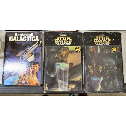 47 - Sci-fi related collectables: to include Star Wars figurines; and Lady Death trading cards