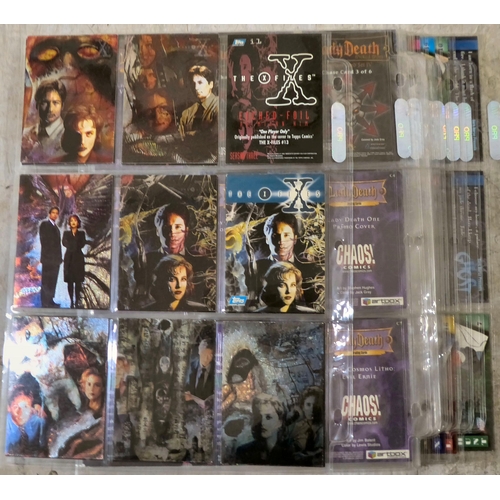 47 - Sci-fi related collectables: to include Star Wars figurines; and Lady Death trading cards