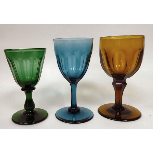 14 - 18th and 19thC drinking glasses: to include an ale flute