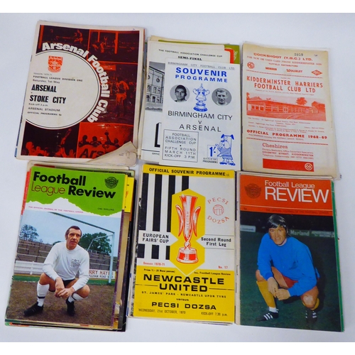 167 - Vintage football association match programmes: to include Liverpool v Chelsea 1965; England v Wales ... 