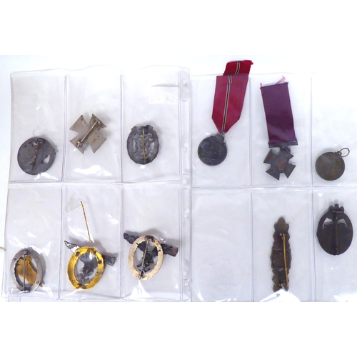 172 - Approx. twenty-three World War II medals and other insignia, some copies(Please Note: this lot is su... 