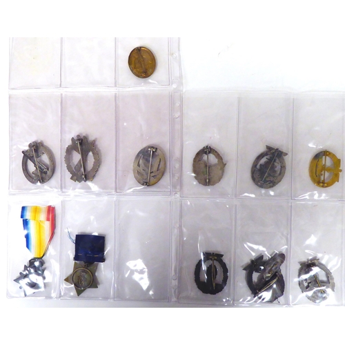 172 - Approx. twenty-three World War II medals and other insignia, some copies(Please Note: this lot is su... 