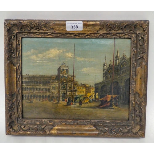 338 - 19thC Continental study - 'Venice'  oil on canvas  8