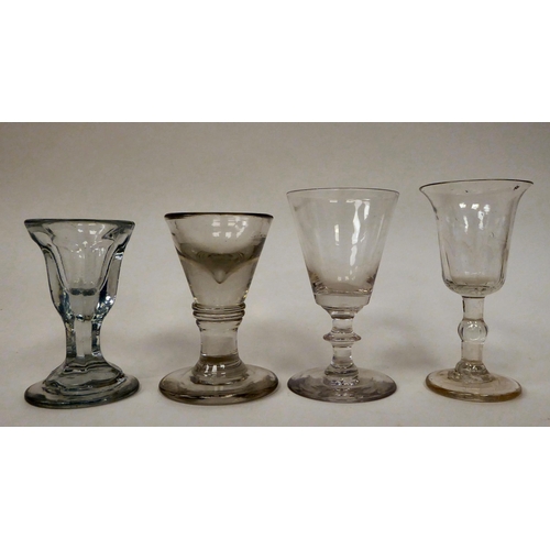 35 - 19thC glassware: to include a clear penny lick  4