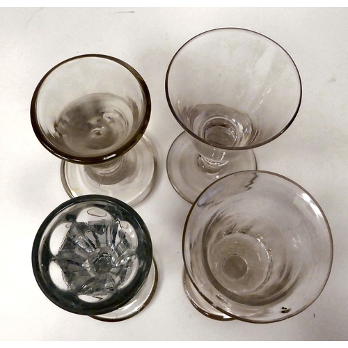 35 - 19thC glassware: to include a clear penny lick  4