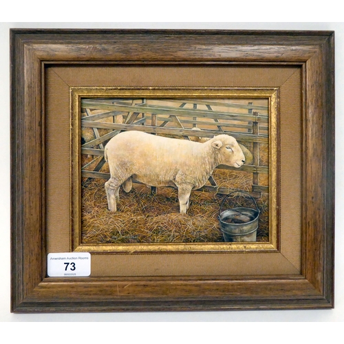 73 - John B Hiscock - 'At the Show'  oil on board  bears a signature & RASE 1988 label vers... 