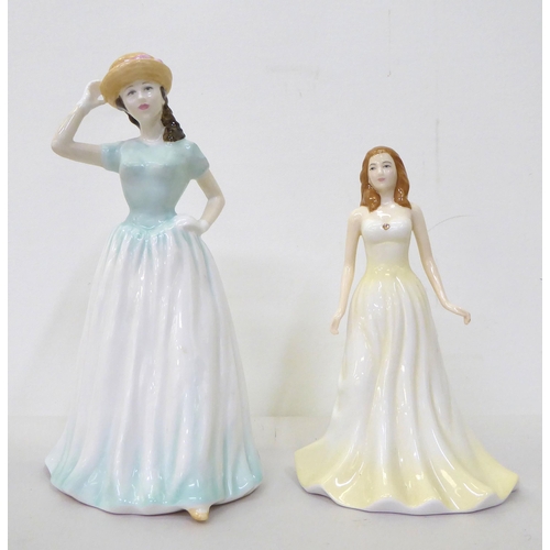 101 - Five Royal Doulton china figures: to include 'Happy Birthday'  HN4308  9