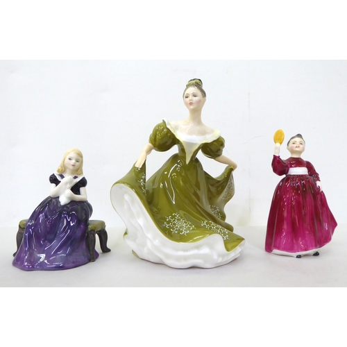 103 - Five Royal Doulton china figures: to include 'Specially For You'  HN4232  9