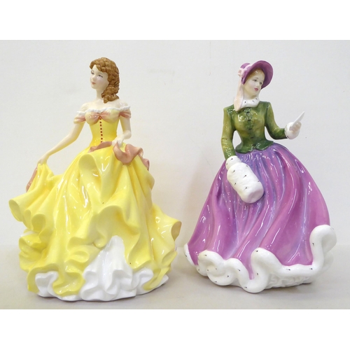 103 - Five Royal Doulton china figures: to include 'Specially For You'  HN4232  9