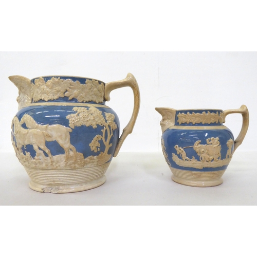 107 - Victorian and later ceramics: to include a pair of Royal Doulton china vases of tapered, hexagonal f... 