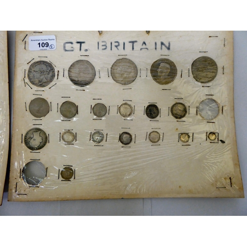 109 - Uncollated British coins: to include Victorian silver examples 