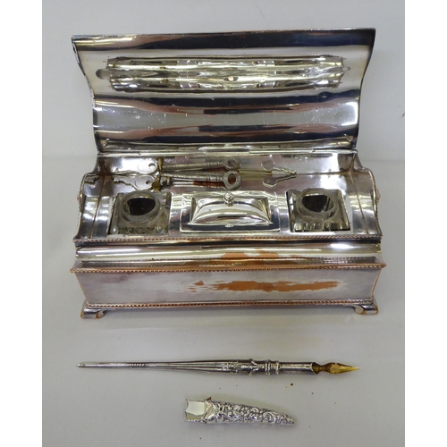 23 - Silver, white metal and silver plated items: to include dressing table items  mixed marks