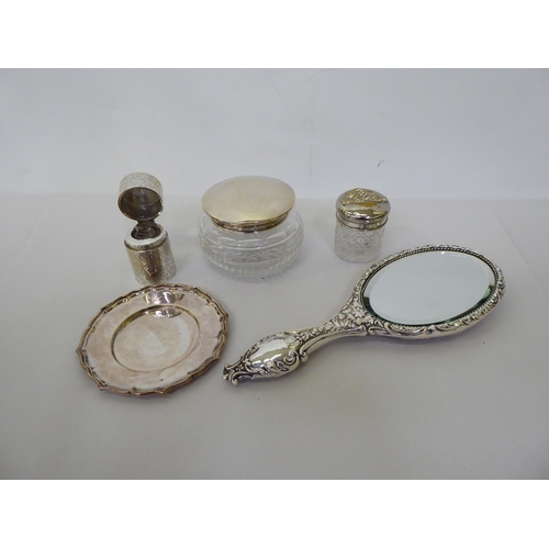 23 - Silver, white metal and silver plated items: to include dressing table items  mixed marks