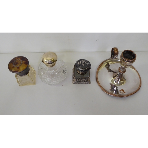 23 - Silver, white metal and silver plated items: to include dressing table items  mixed marks