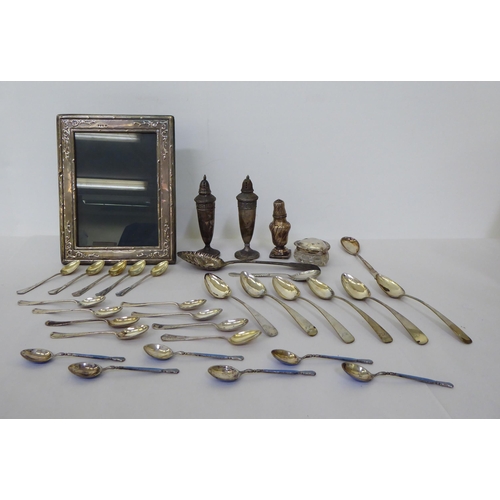 30 - Silver and white metal items: to include flatware  mixed marks