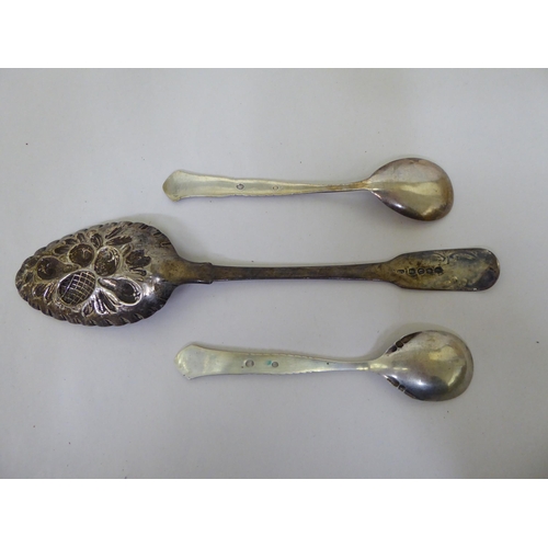 30 - Silver and white metal items: to include flatware  mixed marks