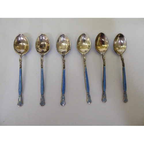 30 - Silver and white metal items: to include flatware  mixed marks