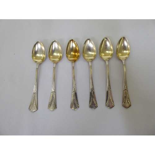 30 - Silver and white metal items: to include flatware  mixed marks