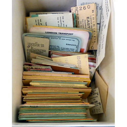 313 - Transport related ephemera: to include ticket stubs from the 1950s and later