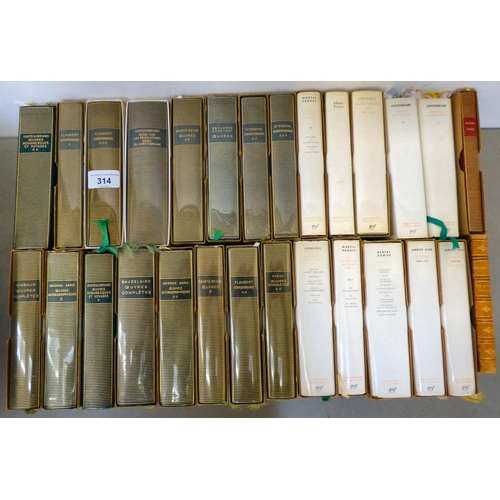 314 - Books, mainly French literature to include BIBLIOTHEQUE DE LA PLEIADE