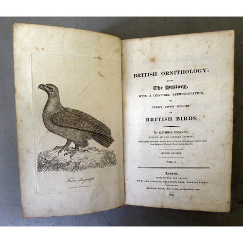 316 - Book: 'British Ornithology' by George Graves, Second edition, dated 1821