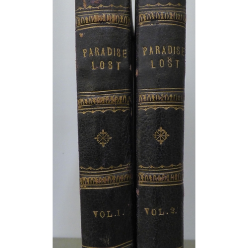 347 - Books: 'Miltons Paradise Lost' illustrated by Gustave Dore, edited with notes; and 'A Life of Milton... 