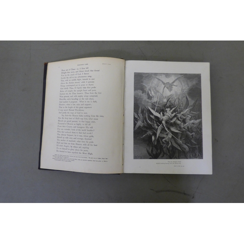 347 - Books: 'Miltons Paradise Lost' illustrated by Gustave Dore, edited with notes; and 'A Life of Milton... 