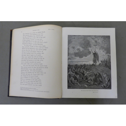 347 - Books: 'Miltons Paradise Lost' illustrated by Gustave Dore, edited with notes; and 'A Life of Milton... 