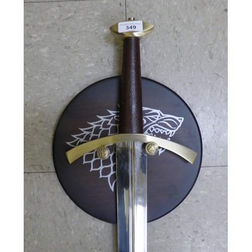 349 - Game of Thrones interest, the sword of Robb Stark  Limited Edition No.1204/2500  the blade... 